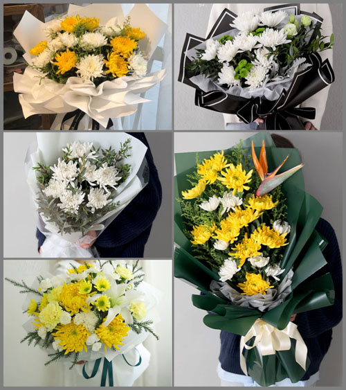 山东莱芜莱城区大王庄镇造甲峪村白事花束代送